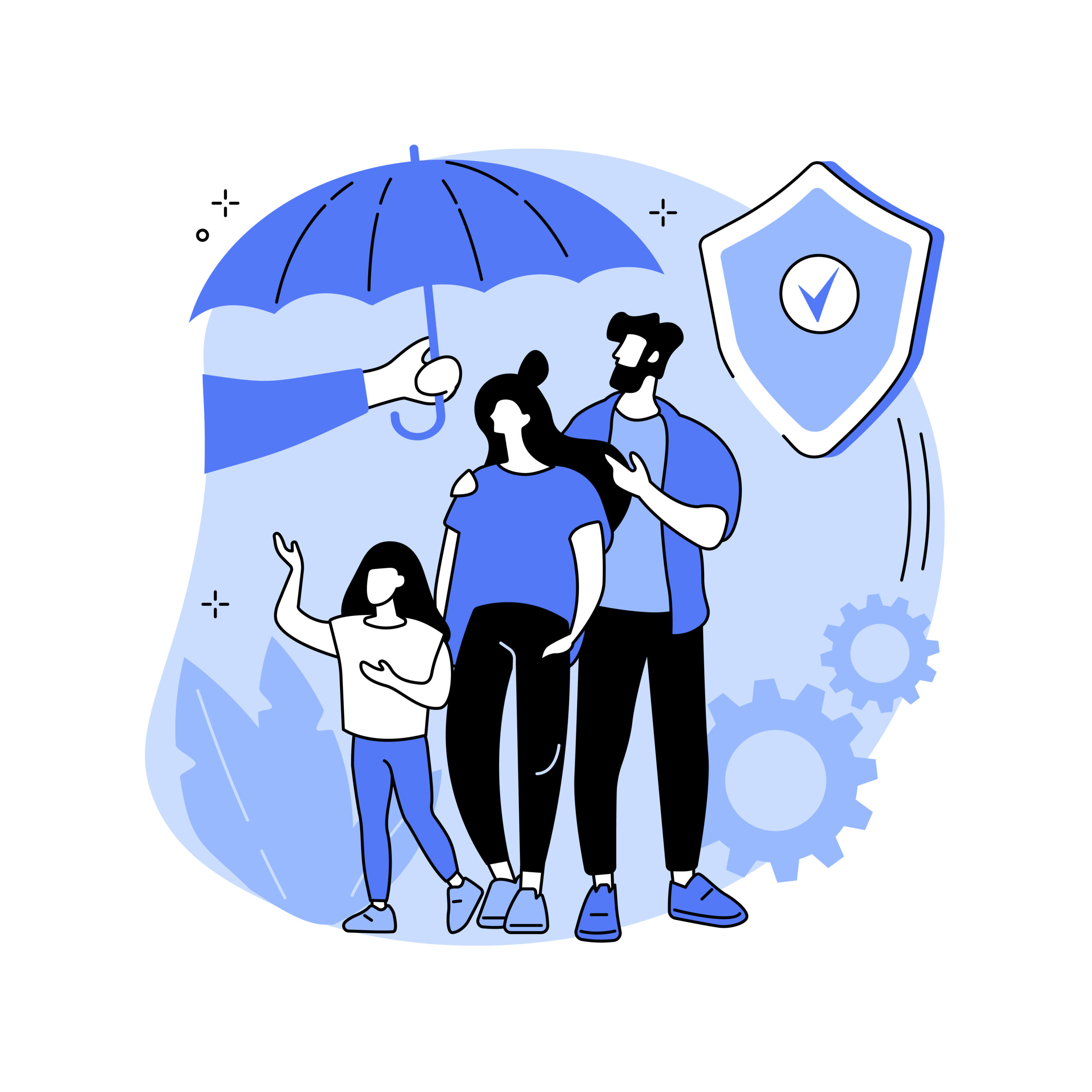 Social insurance abstract concept vector illustration