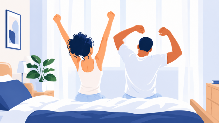 Mal de dos le matin : illustration