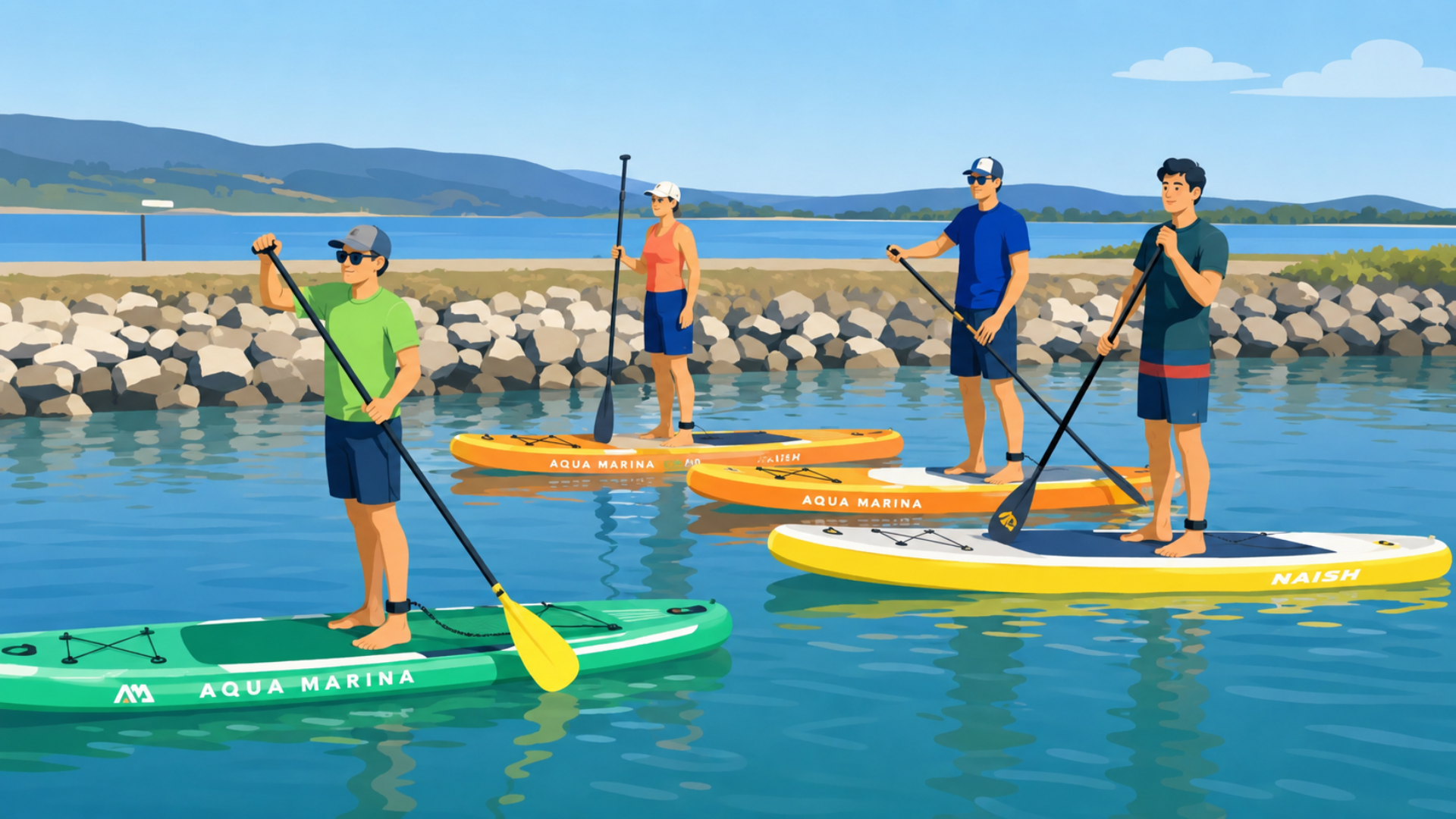 Paddle : cours en groupe