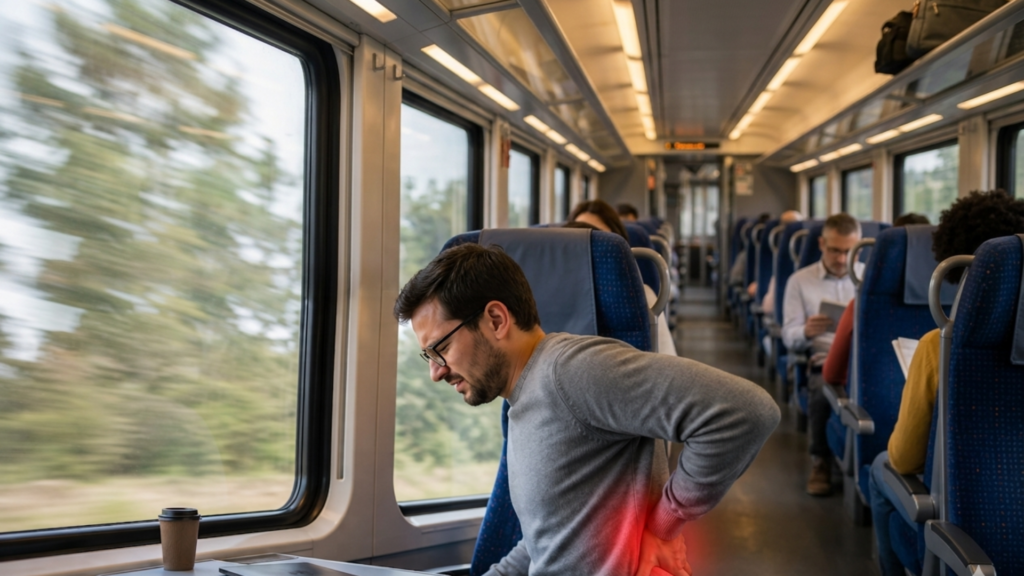 mal de dos en voyage, souffrir en voyage 